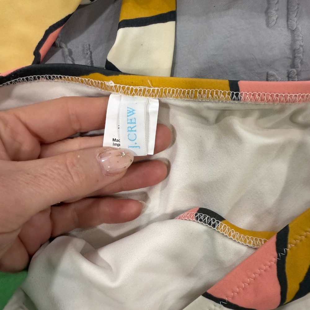 JCREW NWOT Small Colorful Halter Bikini Set - Picture 8 of 11